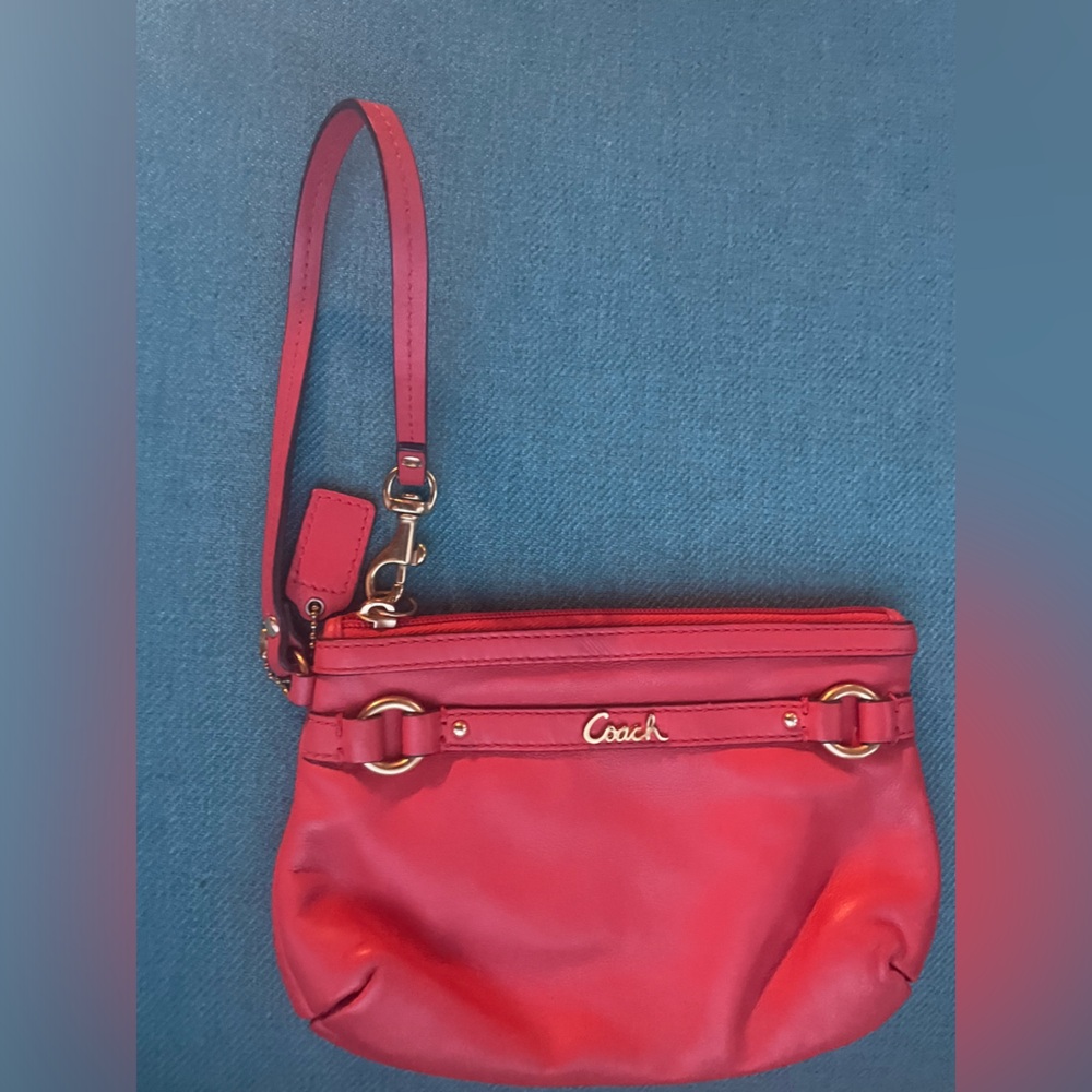 Coach Leather Wristlet